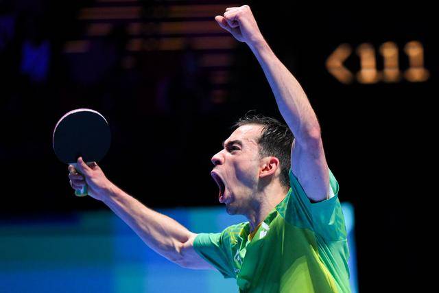 竞彩世界杯 -乒乓球世界杯丨男单小组赛：雨果·卡尔德拉诺胜克里斯蒂安·卡尔松